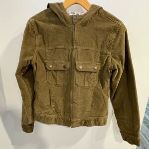 GAP Girls Olive Velvet Jacket